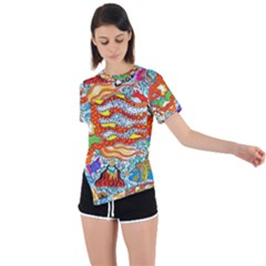 Supersonic Mermaid Chaser Asymmetrical Short Sleeve Sports Tee