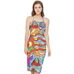 Supersonic Mermaid Chaser Bodycon Cross Back Summer Dress