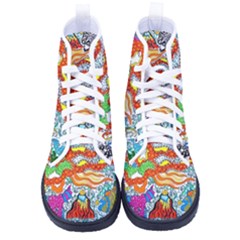 Supersonic Mermaid Chaser Kid s High-top Canvas Sneakers