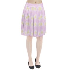 Mazipoodles Bold Daisies Pink Pleated Skirt