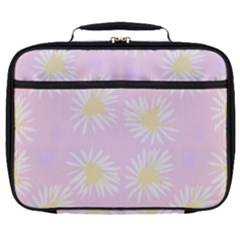 Mazipoodles Bold Daisies Pink Full Print Lunch Bag by Mazipoodles