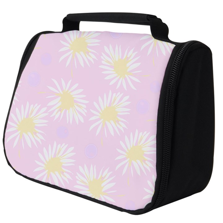 Mazipoodles Bold Daisies Pink Full Print Travel Pouch (Big)