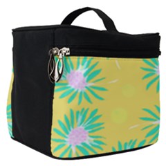 Mazipoodles Bold Daises Yellow Make Up Travel Bag (small) by Mazipoodles