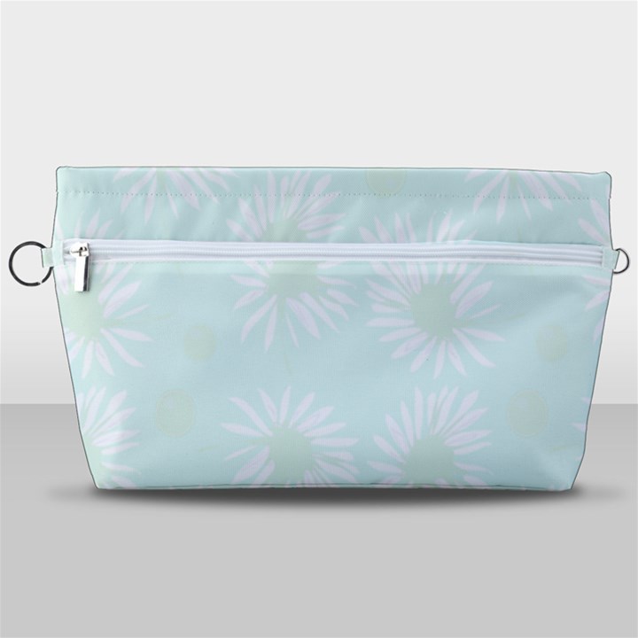 Mazipoodles Bold Daisies Spearmint Handbag Organizer