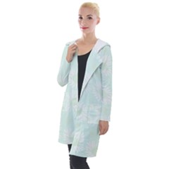 Mazipoodles Bold Daisies Spearmint Hooded Pocket Cardigan by Mazipoodles