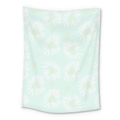 Mazipoodles Bold Daisies Spearmint Medium Tapestry by Mazipoodles