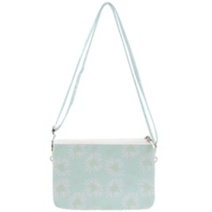 Mazipoodles Bold Daisies Spearmint Double Gusset Crossbody Bag by Mazipoodles