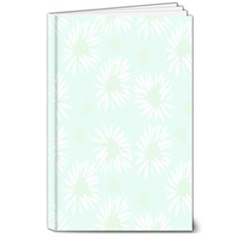 Mazipoodles Bold Daisies Spearmint 8  X 10  Hardcover Notebook by Mazipoodles