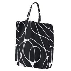 Mazipoodles Neuro Art - Black White Giant Grocery Tote by Mazipoodles