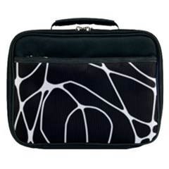 Mazipoodles Neuro Art - Black White Lunch Bag by Mazipoodles