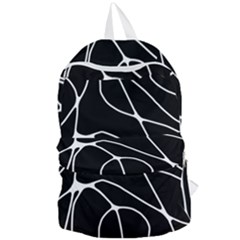 Mazipoodles Neuro Art - Black White Foldable Lightweight Backpack by Mazipoodles