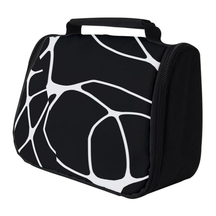 Mazipoodles Neuro Art - Black White Full Print Travel Pouch (Small)