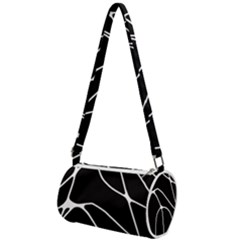 Mazipoodles Neuro Art - Black White Mini Cylinder Bag by Mazipoodles