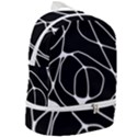 Mazipoodles Neuro Art - Black White Zip Bottom Backpack View2