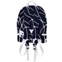 Mazipoodles Neuro Art - Black White Zip Bottom Backpack View3