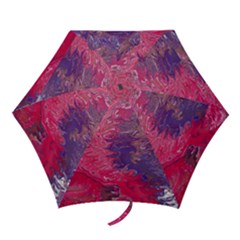 Fuchsia Flow Mini Folding Umbrellas by kaleidomarblingart