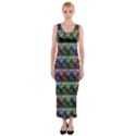 Inspirational Think Big Concept Pattern Fitted Maxi Dress View1