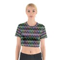 Inspirational Think Big Concept Pattern Cotton Crop Top View1