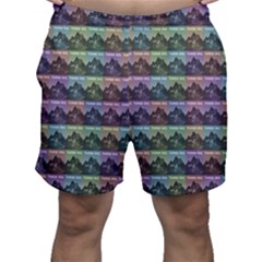 Inspirational Think Big Concept Pattern Men s Shorts by dflcprintsclothing