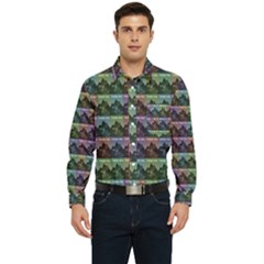 Inspirational Think Big Concept Pattern Men s Long Sleeve Pocket Shirt  by dflcprintsclothing