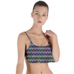 Inspirational Think Big Concept Pattern Layered Top Bikini Top  by dflcprintsclothing