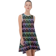 Inspirational Think Big Concept Pattern Frill Swing Dress by dflcprintsclothing