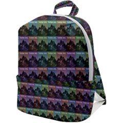 Inspirational Think Big Concept Pattern Zip Up Backpack by dflcprintsclothing