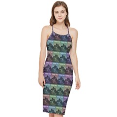 Inspirational Think Big Concept Pattern Bodycon Cross Back Summer Dress by dflcprintsclothing