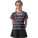 Inspirational Think Big Concept Pattern Kids  Front Cut Tee View1