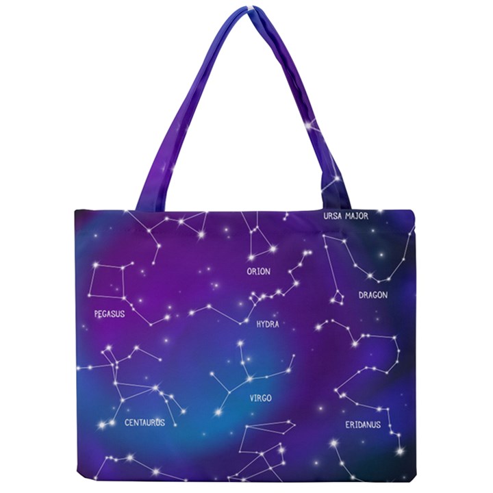 Realistic Night Sky With Constellations Mini Tote Bag