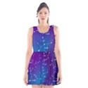 Realistic Night Sky With Constellations Scoop Neck Skater Dress View1