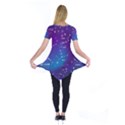 Realistic Night Sky With Constellations Short Sleeve Tunic  View2