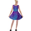 Realistic Night Sky With Constellations Velvet Skater Dress View2