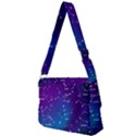 Realistic Night Sky With Constellations Full Print Messenger Bag (L) View2