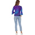 Realistic Night Sky With Constellations Bell Sleeve Top View4