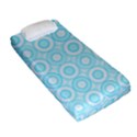 Mazipoodles Baby Blue Check Donuts Fitted Sheet (Single Size) View2