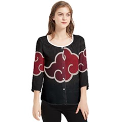 Naruto-akatsuki- Chan Chiffon Quarter Sleeve Blouse by Chan9095