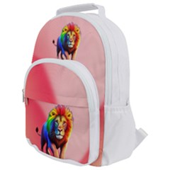 Lion Rounded Multi Pocket Backpack by ONLINESHOP21