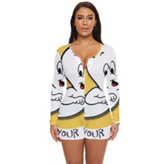 Casper2 Long Sleeve Boyleg Swimsuit