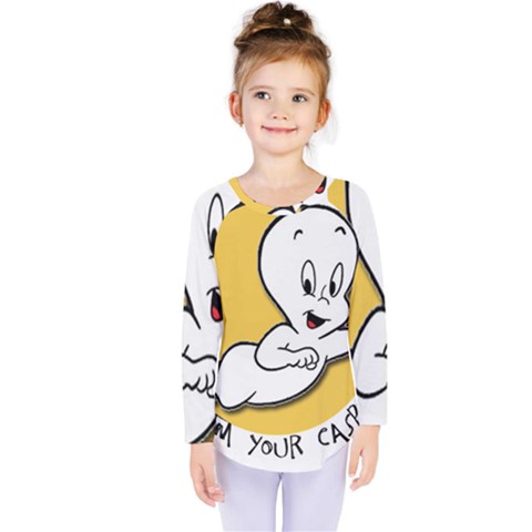 Casper2 Kids  Long Sleeve Tee by RuuGallery10