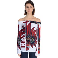 Devil2 Off Shoulder Long Sleeve Top by RuuGallery10