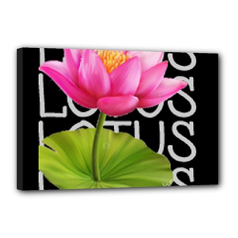 Lotus2 Canvas 18  X 12  (stretched) by RuuGallery10