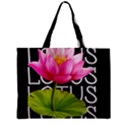 Lotus2 Zipper Mini Tote Bag View1