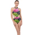 Lotus2 Halter Side Cut Swimsuit View1