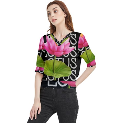 Lotus2 Quarter Sleeve Blouse by RuuGallery10