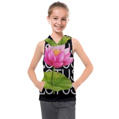 Lotus2 Kids  Sleeveless Hoodie