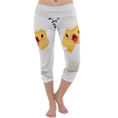 Cute Chick Capri Yoga Leggings