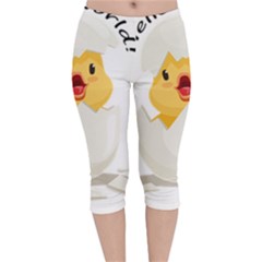 Cute Chick Velvet Capri Leggings  by RuuGallery10