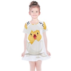 Cute Chick Kids  Simple Cotton Dress