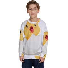 Cute Chick Kids  Crewneck Sweatshirt